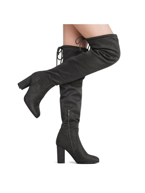 Dream Pairs byTopshoes Shoes - Dream Pairs Women’s Thigh-High Boots Chunky Heel Faux Suede Over Knee 3.5”